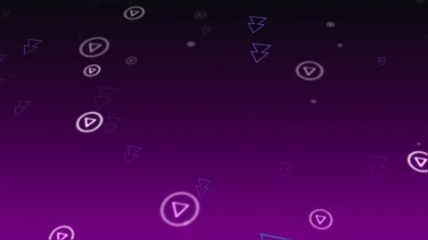 Moving audio player icons in space Stock Footage 173065329