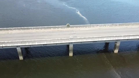 Moving Away from a Bridge Stock Footage 279969405