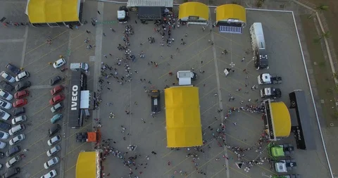 Moving away from the fair Stock Footage 106896971