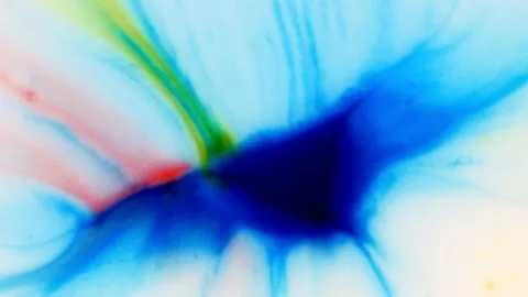 Moving background consisting of blue, red and green particles of the current Stock Footage 213000725