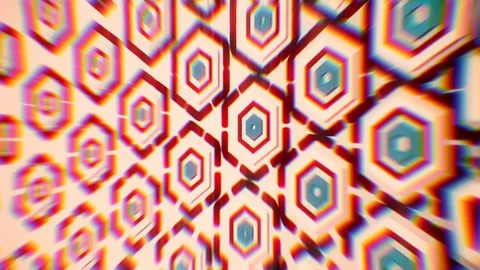 Moving background of hexagons. 4K motion graphics. Stock Footage 130009367