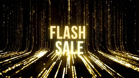 Moving background with sparkling light Flash Sale theme Stock Footage 219927490