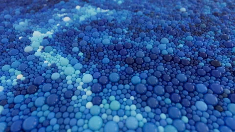 Moving balls of blue shades Stock Footage 211401264
