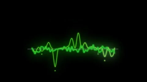 Moving bars audio equalizer sound waves meter loop animation video footage Stock-Footage 322956342