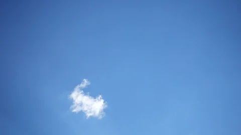 Moving beautiful white cloud with blue sky background at day time Stock Footage 129268845