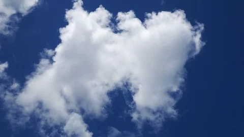 Moving beautiful white cloud with blue sky background at day time Stock Footage 129938567