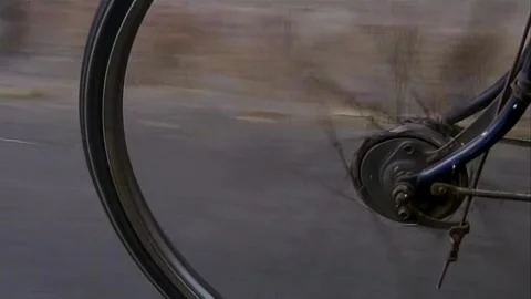 Moving bicycle Stock Footage 253772835