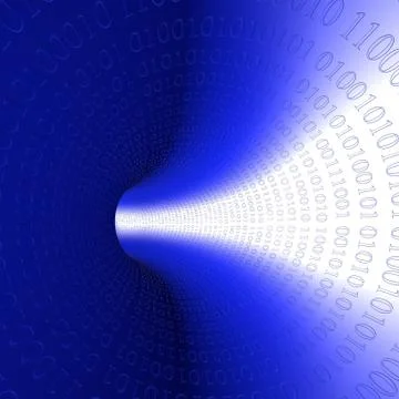 Moving binary code 库存插图