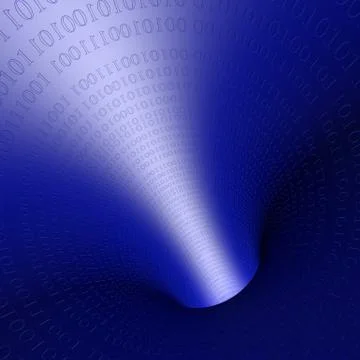 Moving binary code Stockillustratie