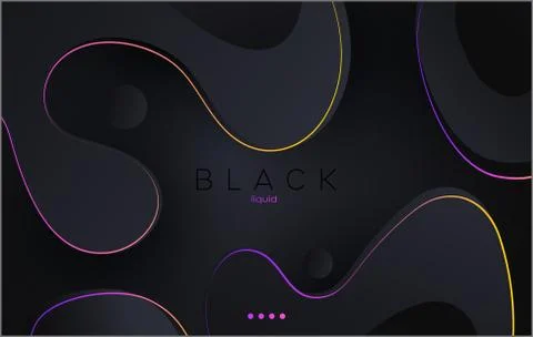 Moving black abstract background. Dynamic Effect. Vector Illustration. Design Stock Illustration