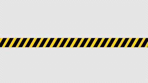 Moving Black and Yellow Hazard Stripes Warning Tape Animation Stock Footage 340495770