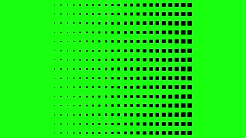 Moving black dots landscape video green screen Stock Footage 287815742