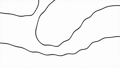 Moving Black Lines Over White Background, Hand Drawn Animation. Seamless Loop. Stock Footage 193709314