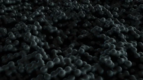 Moving black particles that react with each other. Stock Footage 64468644