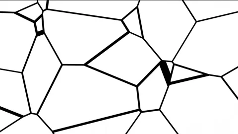 Moving black technology geometry triangulated lines on white background, re.. Stock Footage 270382476