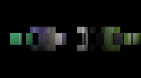 Moving blocks middle 3rd Stock Footage 61407886