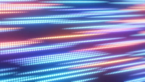 Moving Blue and Orange Lines Dotstream Lights Data Technology Flowing Stock Footage 211537115