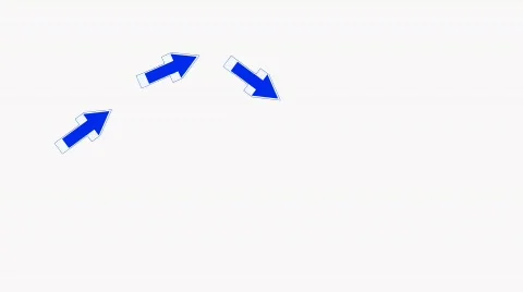 Moving blue arrows.click,connection,cursor,design,direction,icon, Video stock 798354