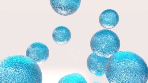 Moving blue balls 스톡 동영상 74025031