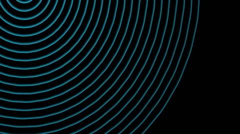 Moving blue circle signal waves 動画素材 51133227
