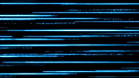 Moving Blue Light Streaks on Black Abstract Background Stock Footage 313324203