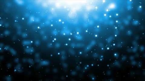 Moving blue particles, motion background. Stock Footage 27146398