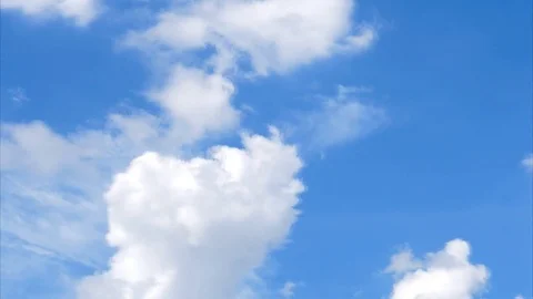 Moving blue sky Stock Footage 76768429