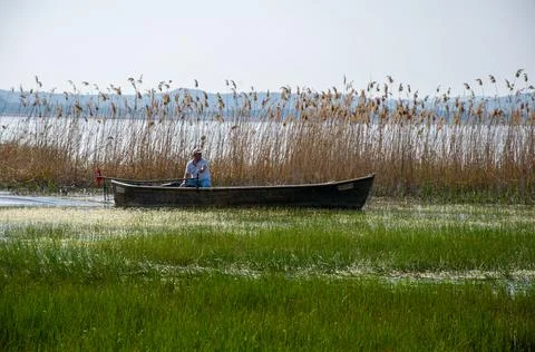 Moving Boat Foto stock