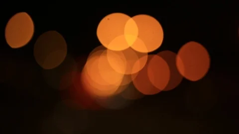 Moving bokeh seen from inside a car driving through the city. 스톡 동영상 88513357