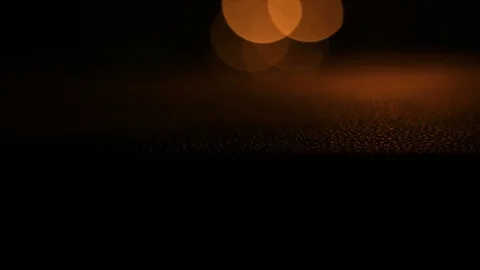 Moving bokeh seen from inside a car driving through the city. Video stock 88513708