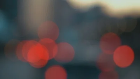 Moving bokeh of traffic lights - background Stock Footage 121031830