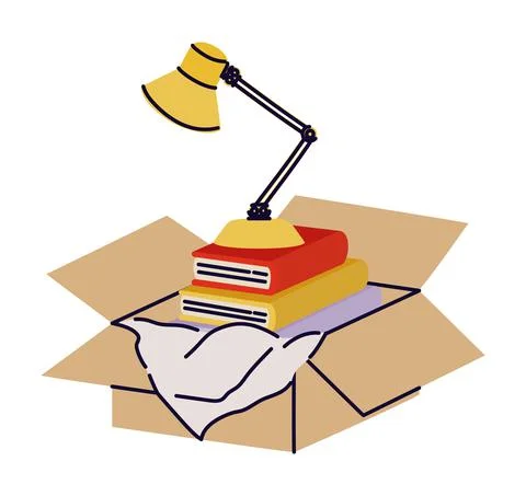 Moving box illustration 스톡 일러스트