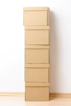 Moving boxes Foto stock