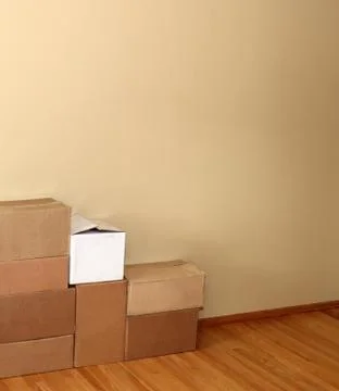 Moving Boxes Stock Photos