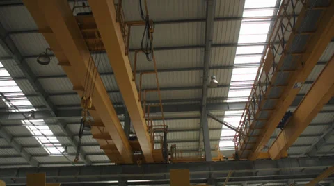 Moving bridges on factory Stock Footage 34828562