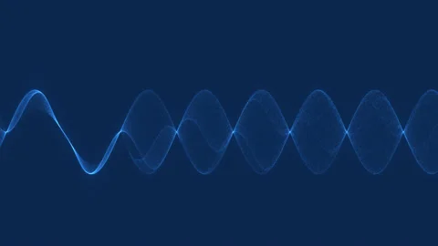 Moving Broad Open Waveforms Oscillating Stock Footage 144010100