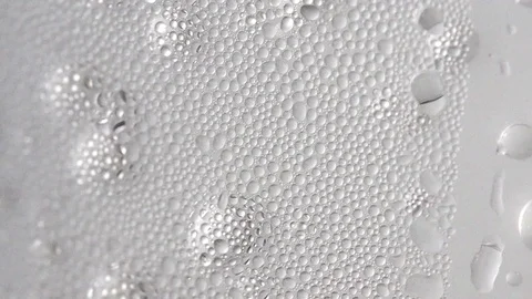 Moving bubbles in the glass. Stock Footage 90772718