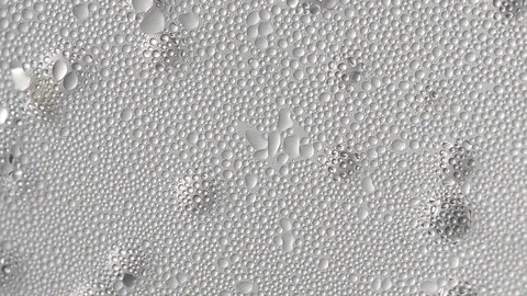 Moving bubbles in the glass. Stock Footage 90772726