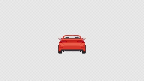 Moving cabriolet rear view. Stock Footage 267413408