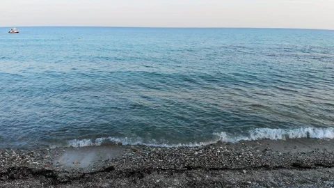 Moving camera along a coast Video stock 95999501