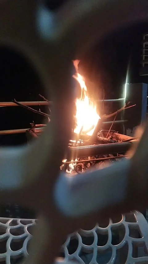 Moving camera with fire Vidéo 238741654