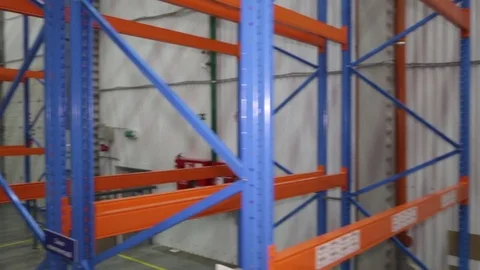 Moving camera on storeroom Stock Footage 72665087