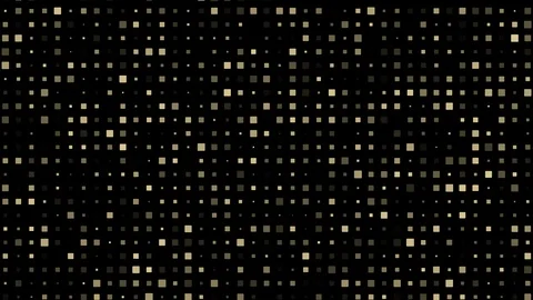 Moving camera through gold particles square rectangle shape pattern on black Stock Footage 123635322