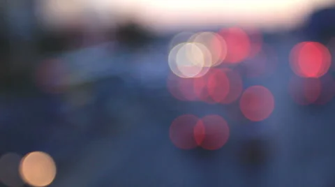 Moving car lighting, defocus, Beijing Stock Footage 40632924