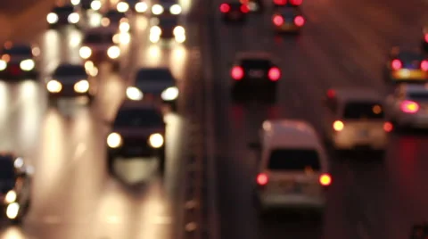 Moving car lighting Stock Footage 58343322