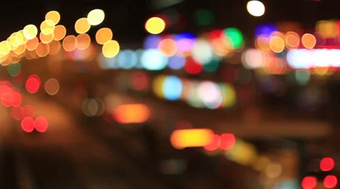 Moving car lighting,defocus Stock Footage 39935511