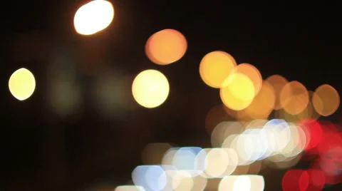 Moving car lighting,defocus Stock Footage 39936577