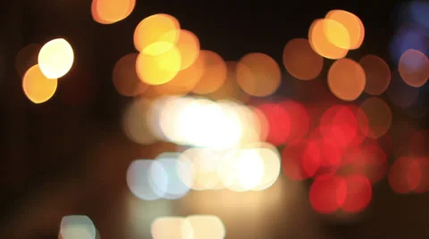 Moving car lighting,defocus Stock Footage 39936612