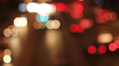 Moving car lighting,defocus Stock Footage 39938466