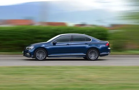 Moving car Foto stock